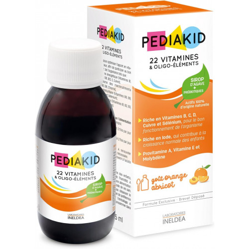 Siro Pediakid 22 Vitamines & Oligo Éléments 125ml